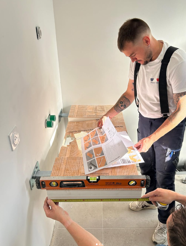 Make in Normandie installation lavabo
